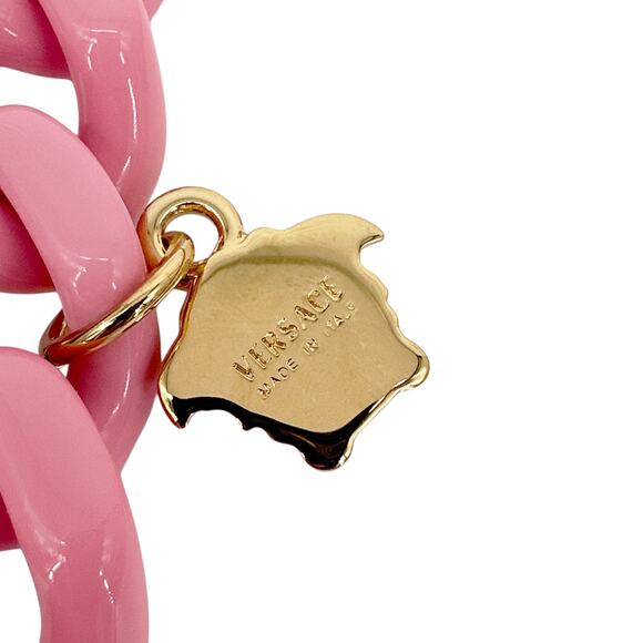 VERSACE La Medusa Chain Shoulder Strap || Baby Pink - Picture 10 of 10